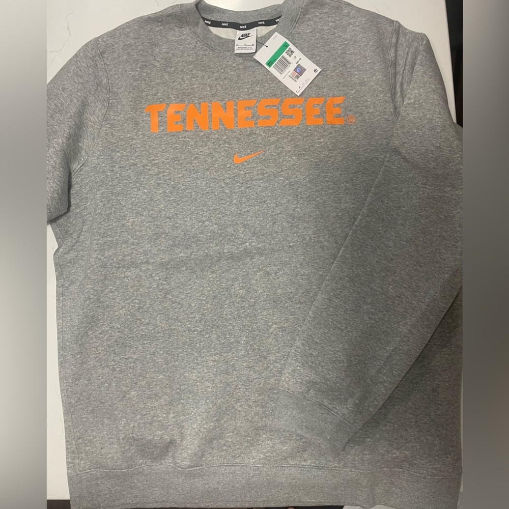 COPY - Nike Tennessee Volunteers Nike Club Fleece Sweatshirt - Heather Gray
